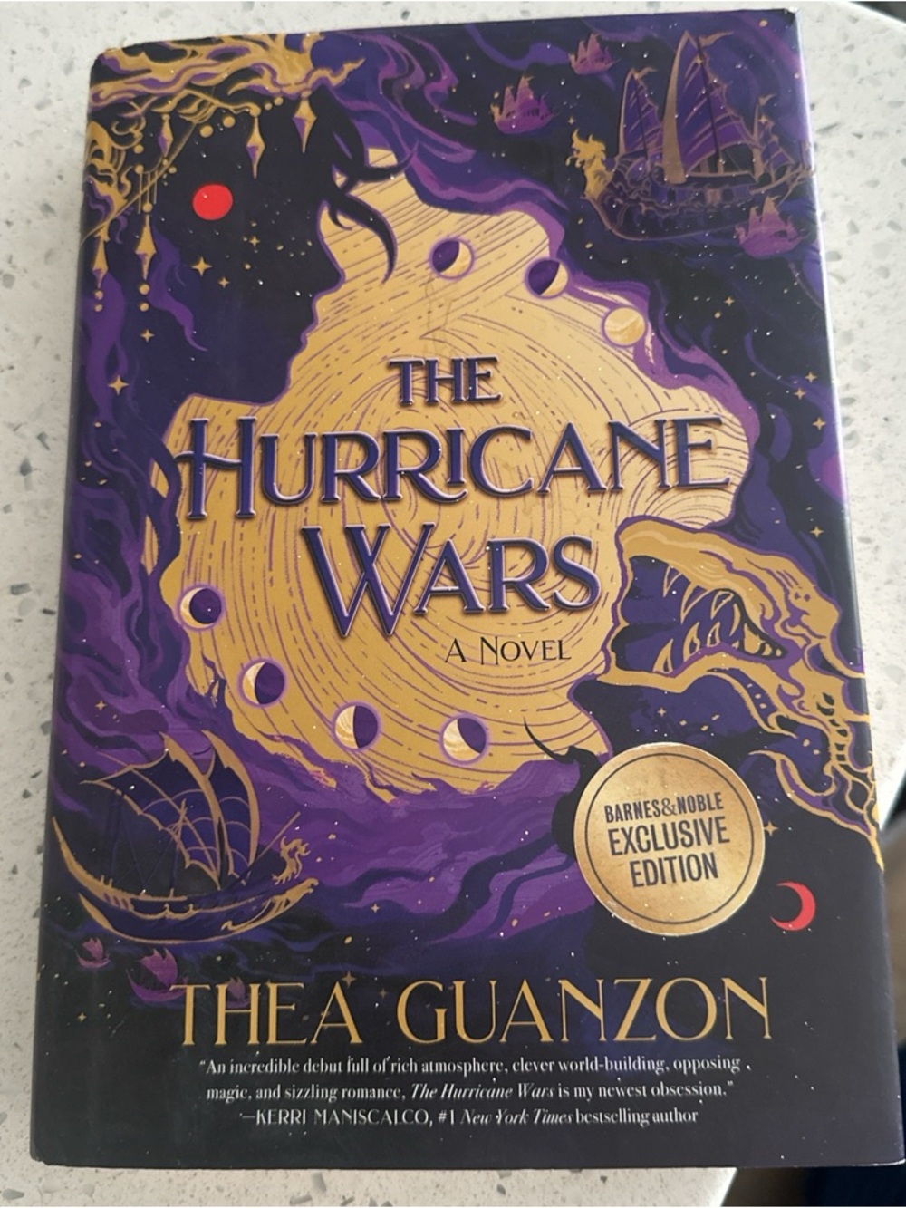 Barnes & Noble Purple and Gold Hardcover — The Hurricane Wars